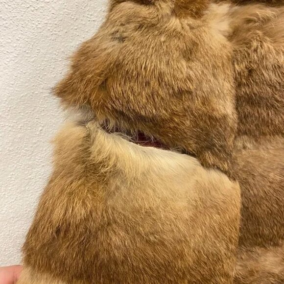 Vintage Rabbit Fur Coat Size Medium GUC - Picture 4 of 4